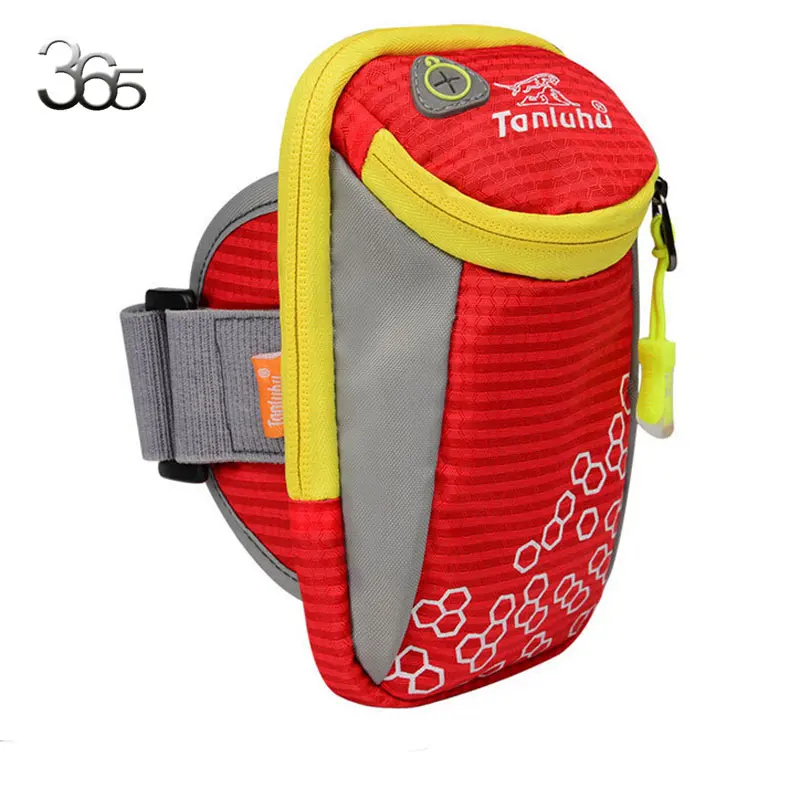 Большой размер: 4x9x16 см, красивый чехол на запястье, нейлоновая нарукавная сумка на руку, сумка на запястье - Цвет: 4 Red