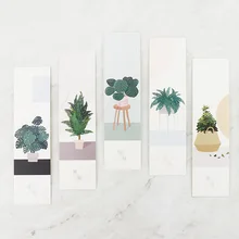 30 шт./упак. цветочный горшок Закладка для книги Бумага Bookmarkers рекламных подарков Канцтовары книга Знаки для книги книга Знаки