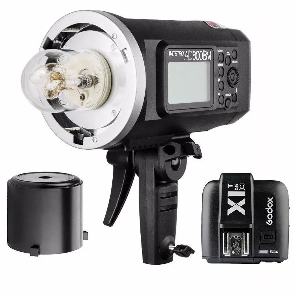 

Godox AD600BM 600W HSS 2.4G GN87 Portable Bowens Wireless Outdoor Flash Light + X1T-C Transmitter Trigger for Canon Nikon Sony
