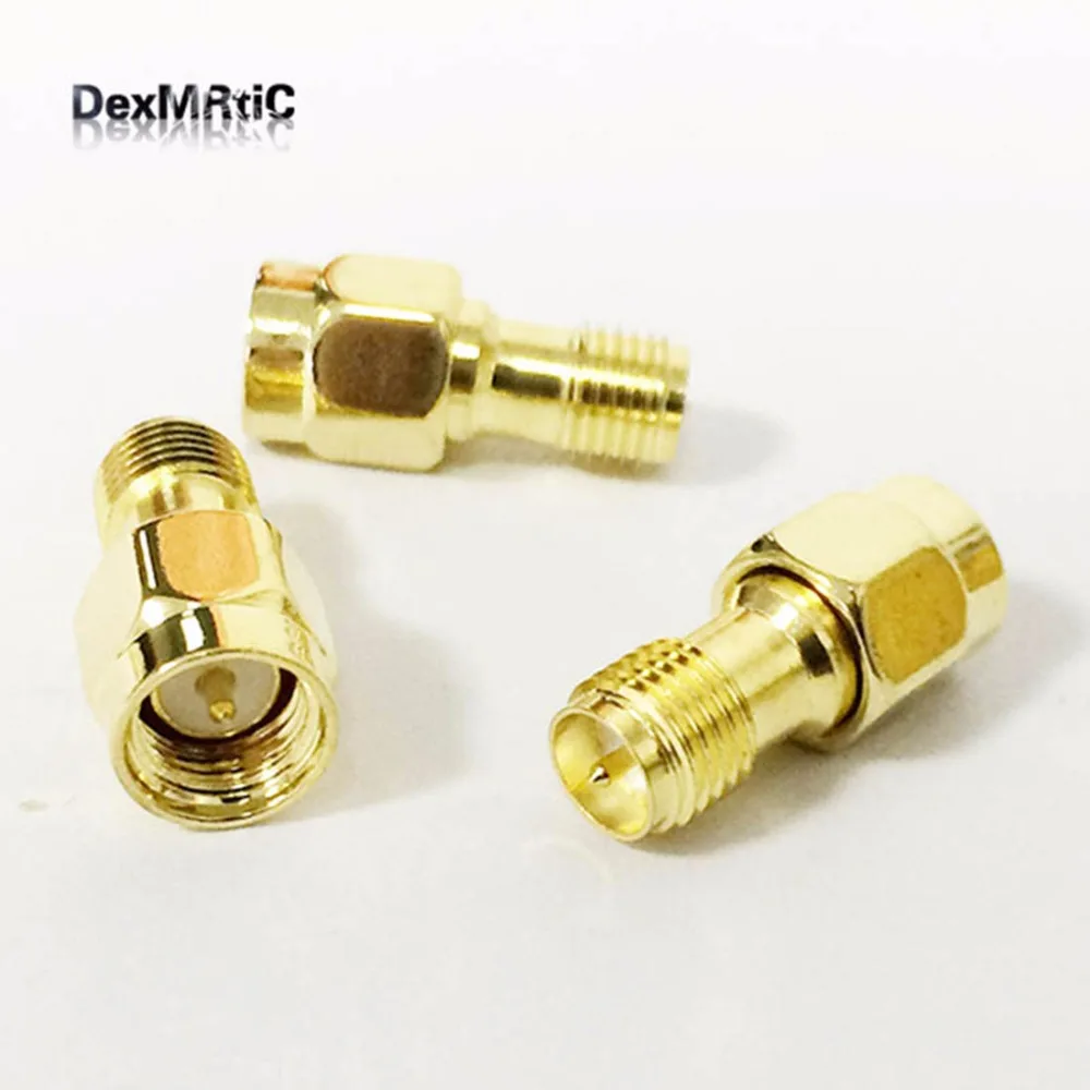 

1pc RP-SMA female jack switch SMA male plug RF Coax Adapter convertor straight goldplated NEW wholesale