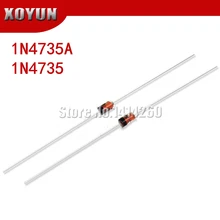 100 шт./лот 1N4735A 1N4735 1 W 6,2 V DO-41 зенеровский диод