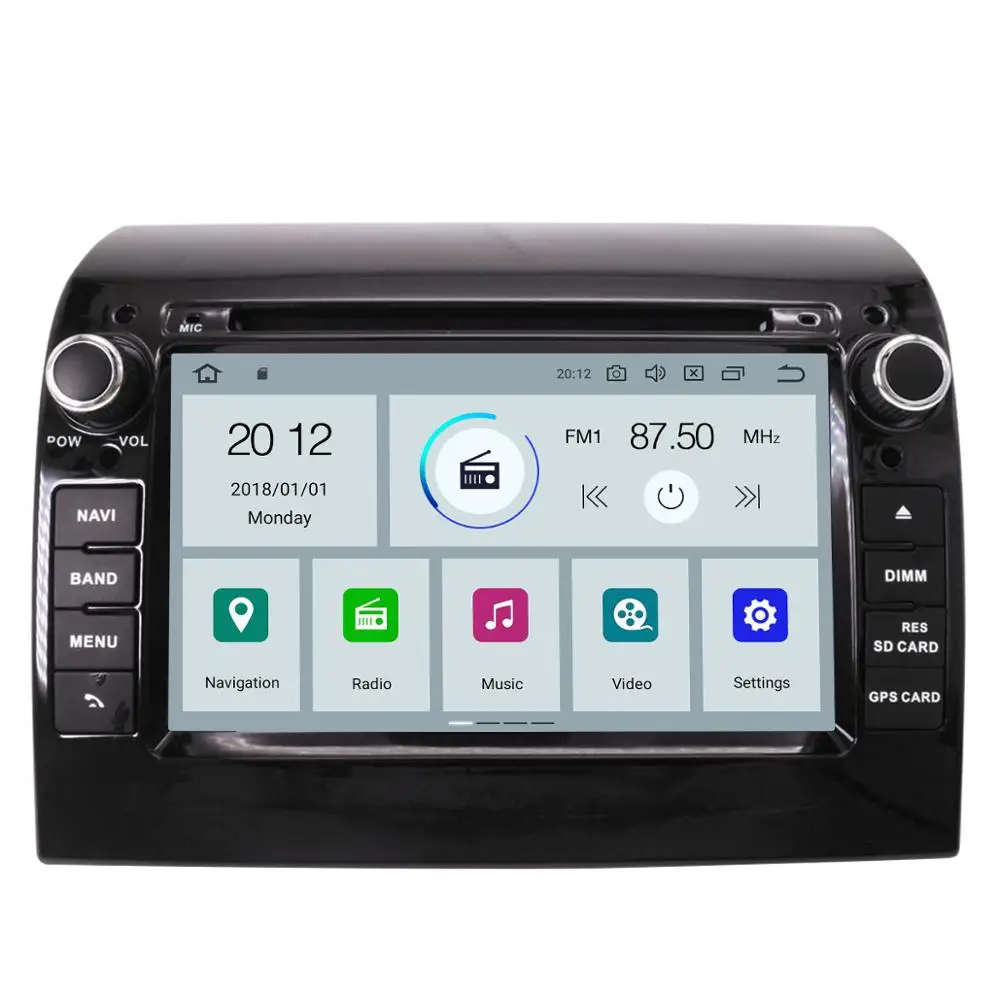 Автомобильный DVD плеер на Android 9 0 GPS навигация мультимедийная стереосистема для Fiat
