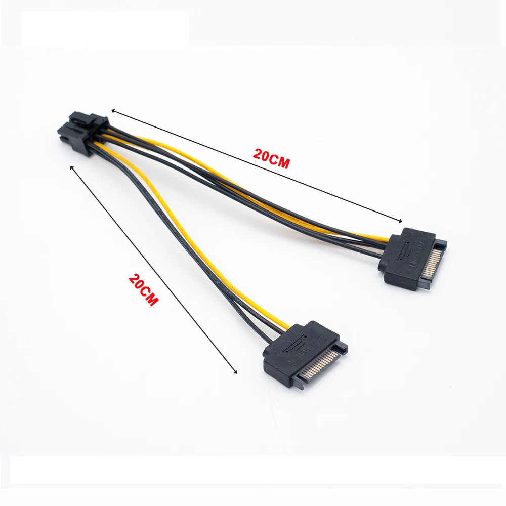 Адаптер питания для видеокарты PCI Express E 2 SATA 8 контактов (6 + 2)|video card power|sata powerpower cable