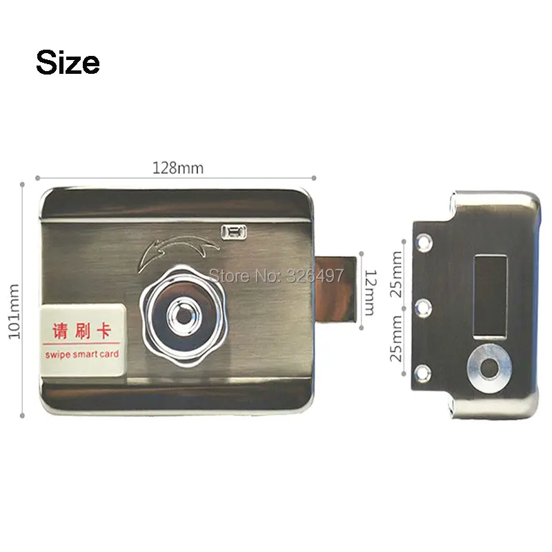 Высокое качество, DIY Хорошо Продает электронный интегрированный RFID карточный замок, двойная считывающая карточка, чтобы открыть дверь 125 кГц+ 10 шт карты