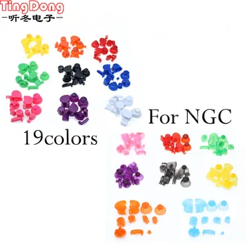 

Ting Dong 1set Analog Stick Cap Buttons Keypads Y X A B Z Buttons for Nintend Gamecube controller - Joystick Thumbstick
