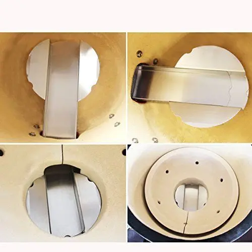 Выскользнутый ящик золы работает для большого зеленого яйца гриль Kamado керамика