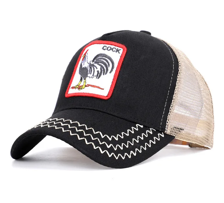 

New Unisex Cartoon Embroidery Cotton Cap Baseball Cap Snapback Trucker Hat Summer Fitted Cap Simple Hats For Men Women