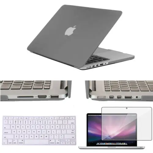 Жесткий чехол для Macbook Pro 13 15 компакт-дисков старый 2008 2009 2010 2011 2012 Тип A1278 A1286 Pro Air 13 A706 A1708 A1932 - Цвет: Серый