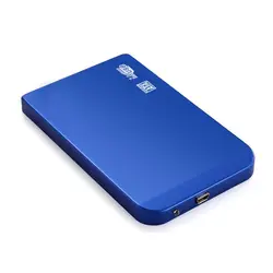 2.5 "USB 2.0 Внешний корпус для 9.5 мм и 7 мм 2.5" SATA HDD и SSD жесткий диск с USB 2.0 кабель, бесплатная установка инструмент