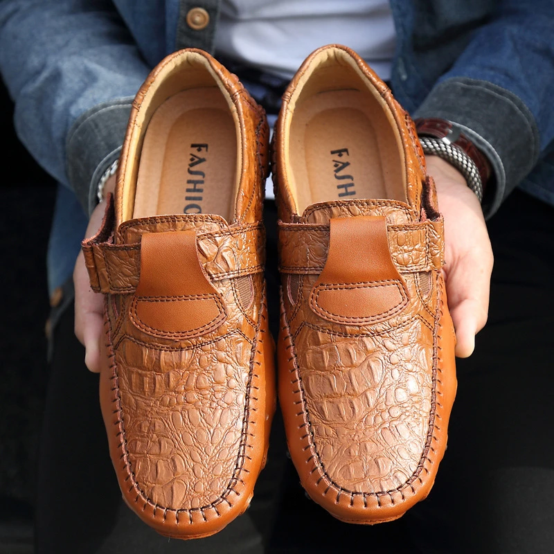 

Mens Shoes Handmade Genuine Leather Casual Shoes Luxury Brand Men Loafers Fashion Breathable Driving Shoes Slip On Moccasins