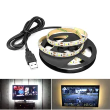 1 м 2 м 3 м 4 м 5 м USB светодиодный светильник 5 в светильник для кухонного шкафа ленточный светильник для телевизора фоновая подсветка настольного компьютера