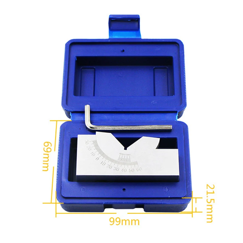 

Precision Gauge Adjustable Angle V Block Milling Setup 0-60 Degree Angle Block Gauge LB88