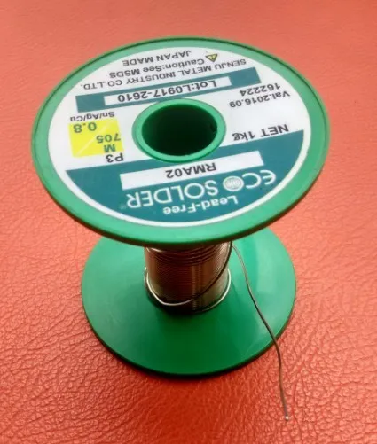 

solder wire Lead-free silver 3% M705 DIY earphone accessories 0.8mm 20Meters