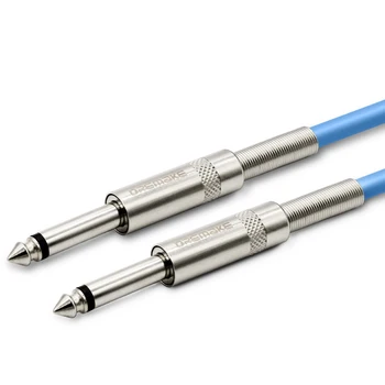

Jack 6.35 mm Nickel Plated Instrument Guitar Cable Male to Male Audio Cable for Guitar Bass Keyboard