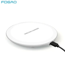 FDGAO QI Беспроводное зарядное устройство для Samsung Galaxy S8 S9 Plus Note 9 8 USB Мобильный телефон Беспроводная зарядная панель для iPhone XR XS Max X 8