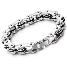 12 мм титановый браслет-цепочка из нержавеющей стали для мотоцикла Wo для мужчин s мужской Байкерский велосипед красный черный синий циркон кристаллические браслеты ювелирные украшения
