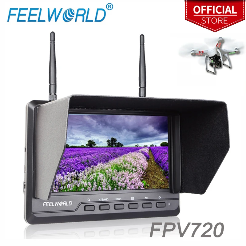 Feelworld 7 дюймов 1024x600 ips ультратонкий FPV монитор для дрона со встроенным