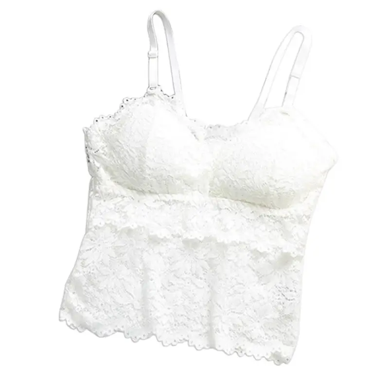 2018 Women Sexy Sling Lace Camisoles Fashion Comfortable V-neck Strapless Camisole Slim Solid Color Spaghetti Strap Vest 2018 Women Sexy Sling Lace Camisoles Fashion Comfortable V-neck Strapless Camisole Slim Solid Color Spaghetti Strap Vest