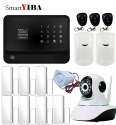 SmartYIBA G90B плюс Wi-Fi GSM сигнализация GPRS SMS Беспроводной дома охранной сигнализации Системы с HD WiFi IP Камера