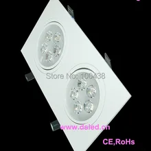 Компанией DHL! Размер площади, Высокая мощность 10 Вт светодиодный светильник, утопила свет, DS-CSL-79-10W, 10*1 Вт, 110-250 В