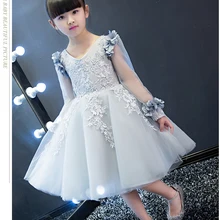 Летнее кружевное платье для маленьких девочек; Детские платья для Girls1-10 лет; одежда для дня рождения; платья; вечернее платье для девочек