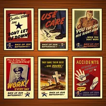 Vintage EE. UU. WW2 Producción de carteles de Propaganda uso importa dar su mejor clásicos de lona pinturas de pared de Casa decoración regalo