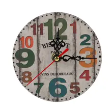 11 видов стилей экзотические антикварные настенные часы Домашний Деревянный часы декоративные Шебби-шик, рустикальный Ретро часы домашний декор