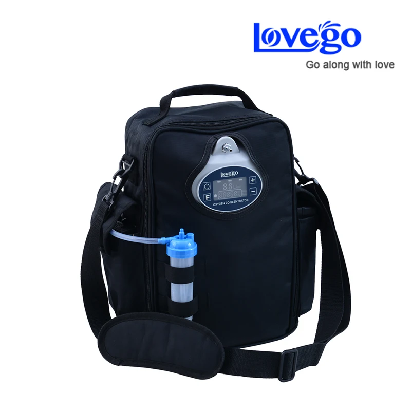 Newest Lovego portable oxygen concentrator LG102 with two batteries