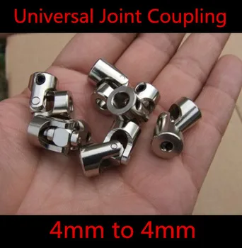 

4PCS New 4mm To 4mm DIY Universal RC Steel Joint Coupling R/C Model Parts Shaft Coupling Motor Connector