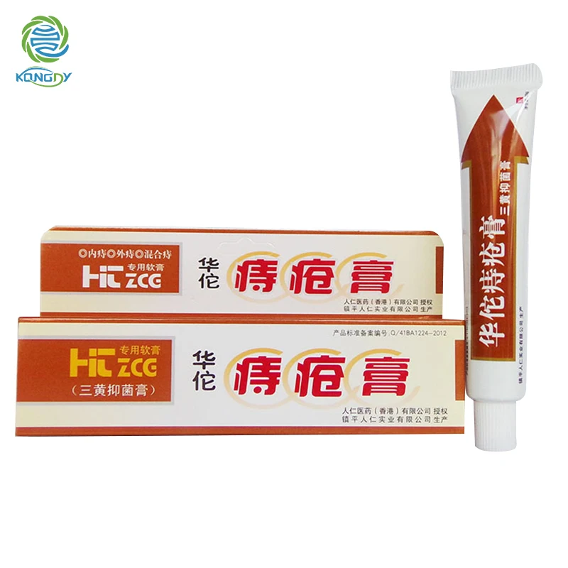 Hua Tuo Hemorrhoids Ointment Chinese Herbal Hemorrhoids Cream External Anal Fissure Medical Plaster Health Care Pain Relief