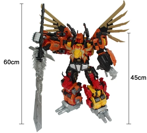 [New] Action figure JinBaos G1 MMC Predaking Feral Rex Predacons 6IN1 Oversize Upgrade Edition Action Figure Robot Toy