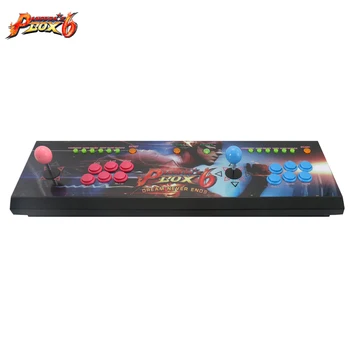 

Newest Pandora Box 6 2 players All-metal Box Arcade Fighting Game Joystick with 6 core CPU 1300 in 1 games 8 ways joysticks