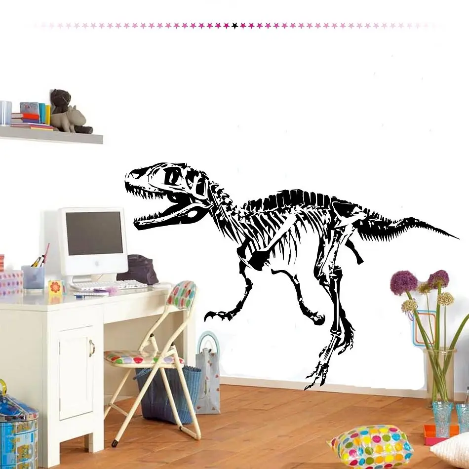 T rex İskelet dinozor duvar çıkartmaları e co dostu vinil duvar T rex İskelet dinozor duvar çıkartmaları e co dostu vinil duvar