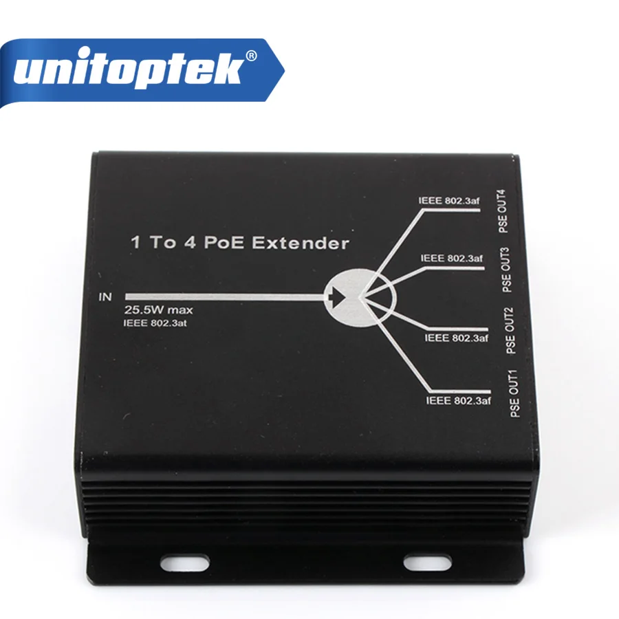 25,5 Вт макс IEEE802.3at в, IEEE802.3af выход один 4 канала 4-портовый PoE удлинитель POE повторитель Max Transimitte расстояние 120 м