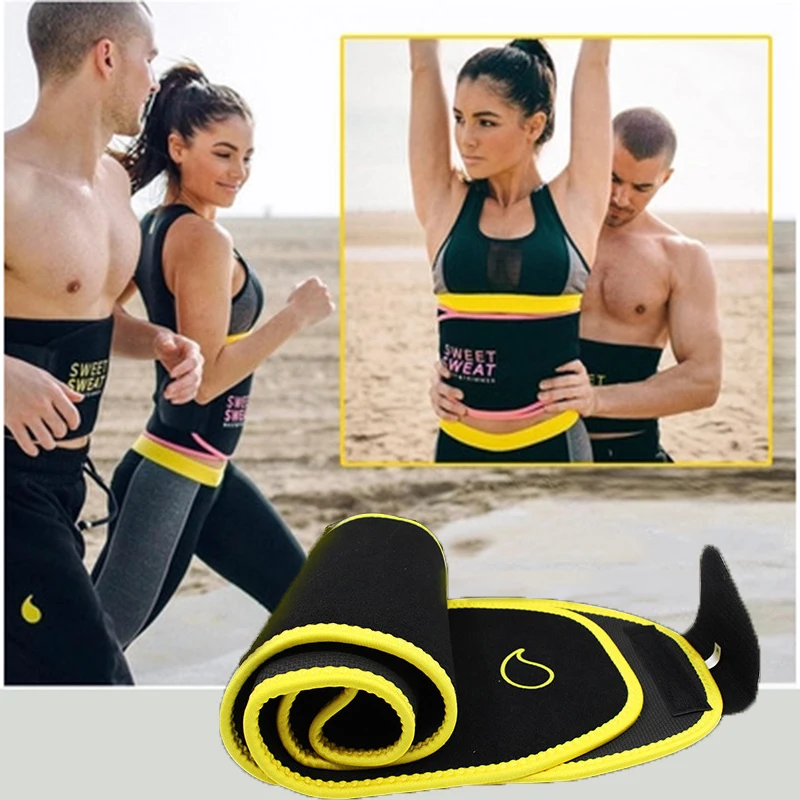 Women Adjustable Fitness Belt Sweat-absorbent Breathable Sports Sweat Belt Body Shaping Fat Burning Warm Girdle Orthopedic Waist-21
