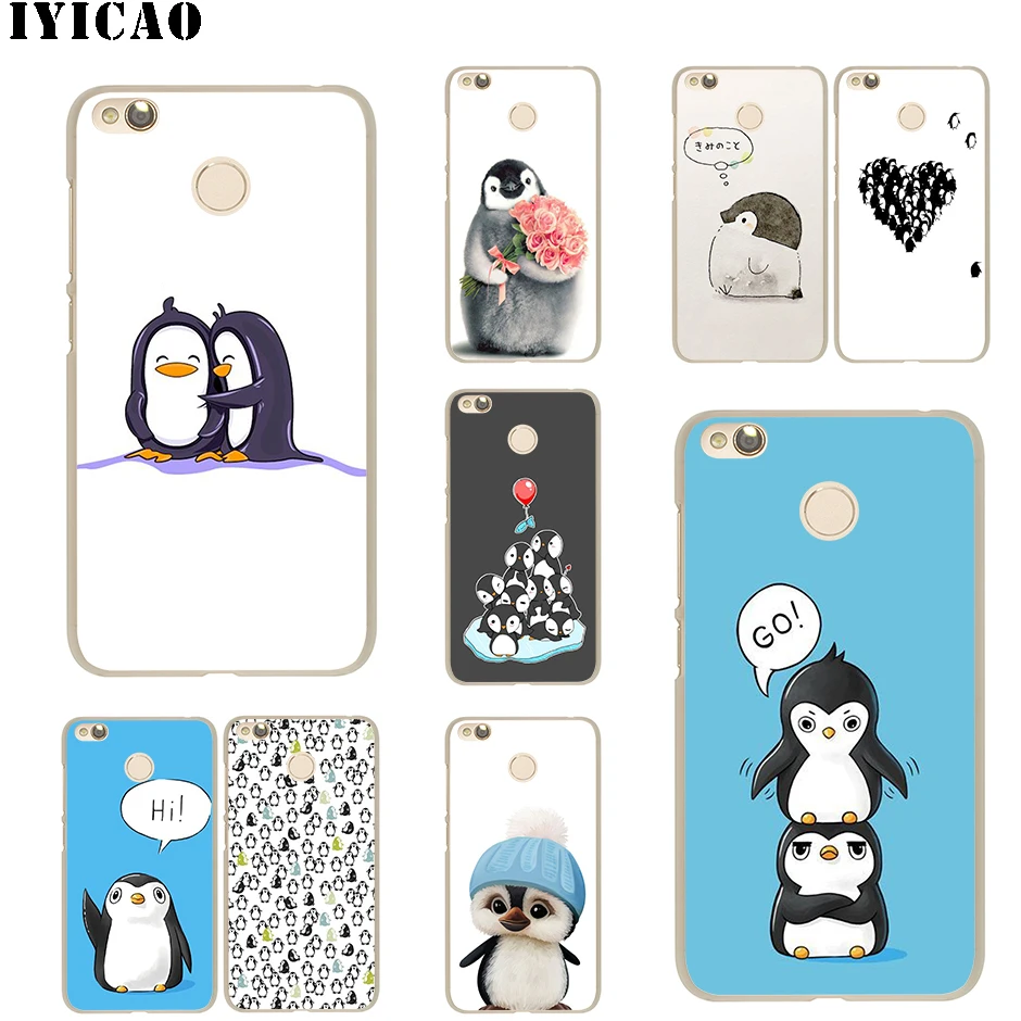 

IYICAO Penguin Hard for Xiaomi Mi 5 5S 6 9 8 A2 Lite Mi 5X A2 Mix 2S F1 9 SE MAX 3 9T A3 Pro CC9E Redmi Note 8 Pro