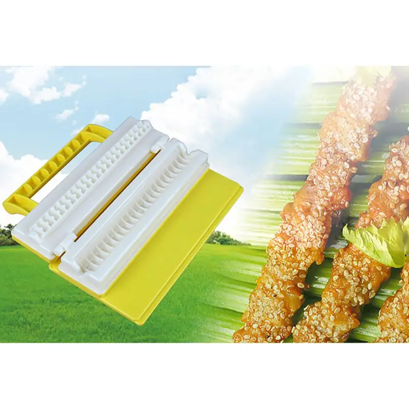 

Barbecue Kebab maker double / single row 1 pcs meat skewer quick skewer easy barbecue tools 2019 new outdoor kitchen accessories