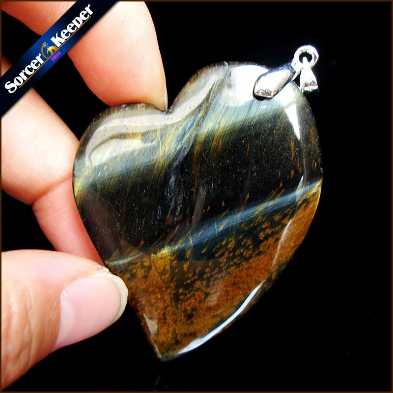 

Natural Blue Tiger Eye Stone Pendants Charms Jewelry DIY Necklace Beads for Man / Leather Chain & Flannel Bags as a gift RS190