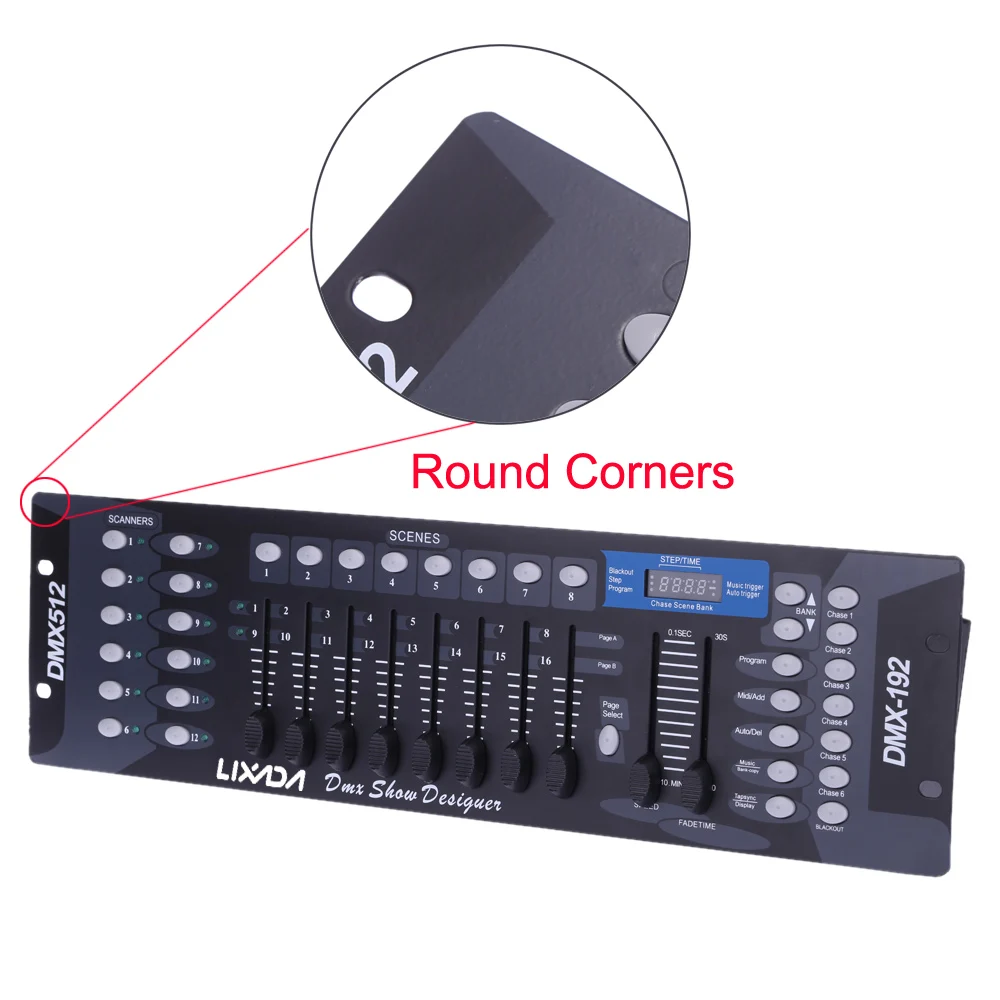 Controlador de Luz Console para Palco Discoteca Canais Controlador Festa Luzes Ano Novo Equipamento dj 192 Dmx512 12 Efeito de Iluminação de palco