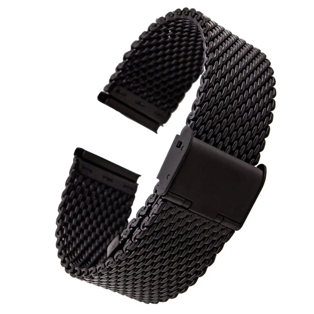 20mm-22mm-feste-milanese-mesh-edelstahlband-mit-haken-schnalle