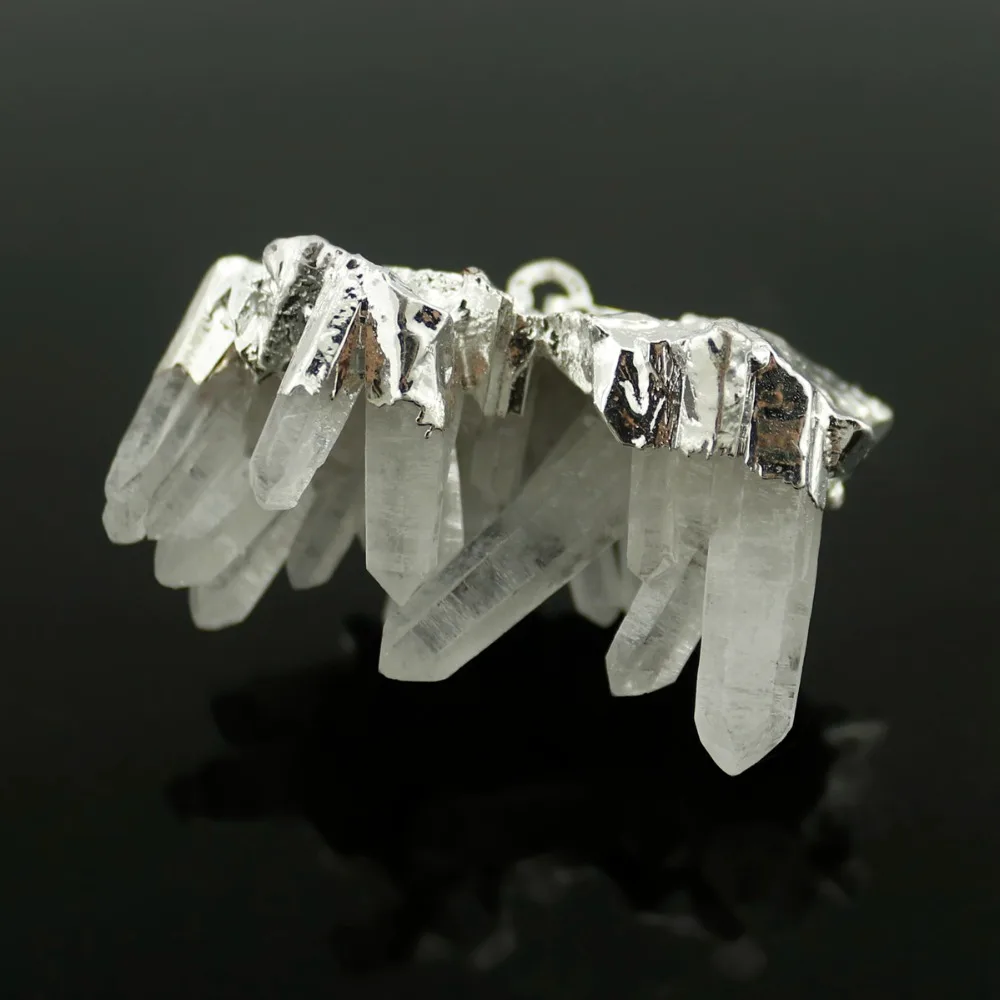 Druzy Trendy Celestial Quartz Natural Stone necklace Onyx jewelry