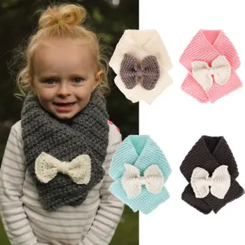 

2018 HOT SALE Baby Kid Winter Warm Knitting Wool Scarf Girl Knit Neck Wrap Scarf