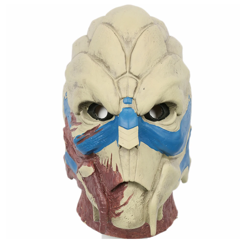 XCOSER Mass Effect Garrus Vakarian Deluxe ПВХ латексная маска взрослые аксессуары для косплея 2019