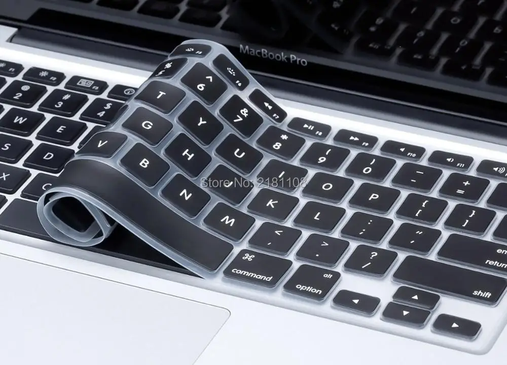 2 шт./лот силиконовые покрытие для клавиатуры для ноутбука Macbook Air retina Pro 1" 15" 1" A1278 A1398 A1466