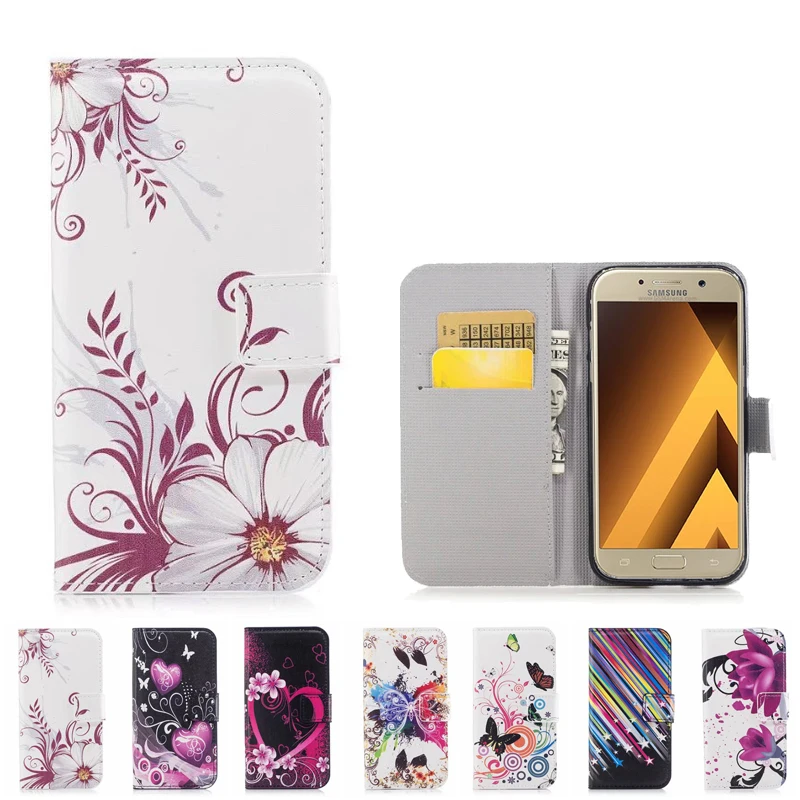Кожаный чехол-бумажник с откидной крышкой для Samsung Galaxy J1 Mini J3 J5 2016 J7 A3 A5 2017 i8552 J2 Core 2