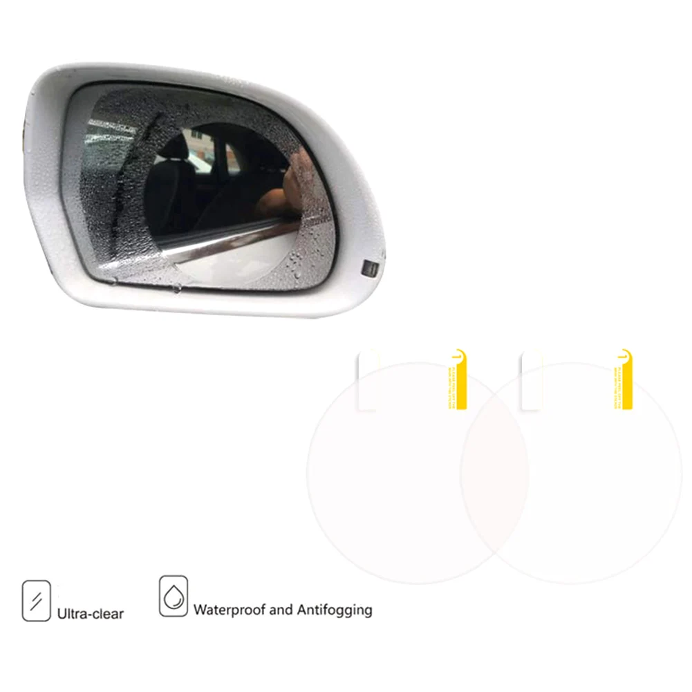Водонепроницаемый боковое зеркало защита от дождя для автомобиля 2 шт 100 мм защитная пленка зеркало заднего вида Замена стеклянная пленка анти-туман непромокаемая