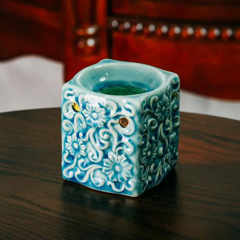 Креативная керамическая ароматическая горелка, ароматическая печь, изысканная ваза, масляная лампа, подарки и ремесла, домашний декор - Цвет: as picture