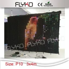 Мягкие DJ P10 Led видео версия ткань Свадебные декораций