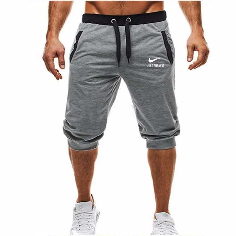 

New fashion summer casual men's knee long shorts color patchwork only rest IT jogger short sweatpants men's Bermuda shorts