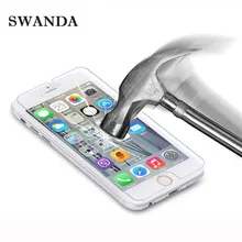 SWANDA for iPhone 5S Tempered glass for iPhone 6 6S 7Plus Screen protector glass film for iPhone 5 SE 5C 4 Explosion-proof film
